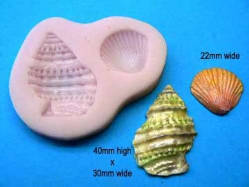 Seashells Silicone Mould - Click Image to Close